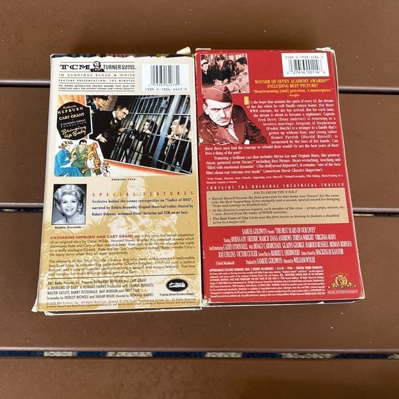 Bundle of 6  Classic VHS Video Tapes Marilyn Monroe Jimmy Stewart Myrna Loy - Picture 5 of 7